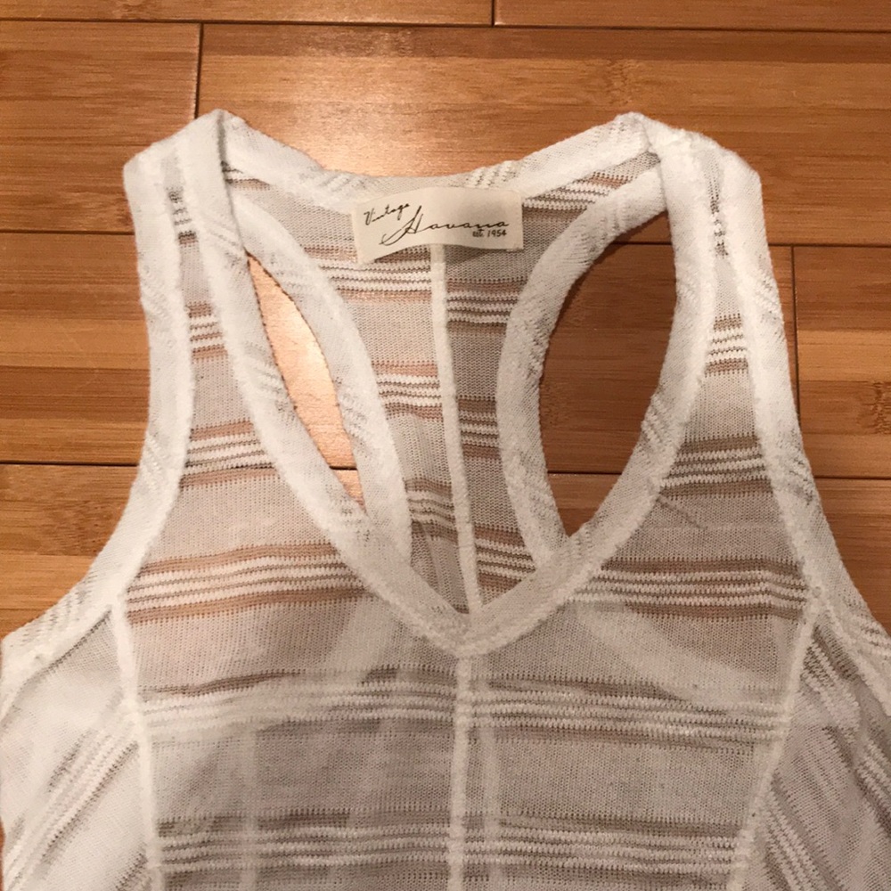 Vintage Havana sheer white shirt